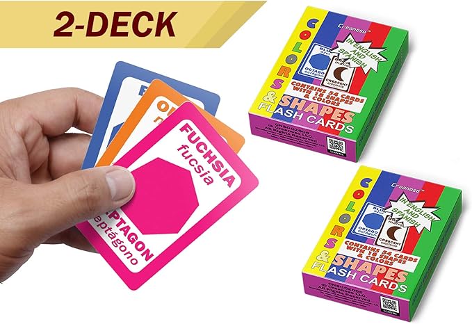 Creanoso US Schools and Learning Flash Cards Series (2-Deck)