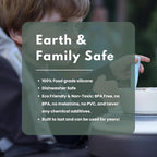 Miniware Silicone Baby Spoon for Training - BPA Free Baby Utensils - Baby Spoons Self Feeding 6 Months | 100% Food Grade Silicone - Modern & Dishwasher Safe Toddler Spoons (Aqua and Pistachio)