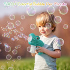 Onory 2 Pack Bubble Gun Machine for Kids, Bubble Gun with Bubble Solutions for Boys Girls, Bubble Blaster for Summer Toy, Party Favors, Outdoor & Indoor Activity, Birthday Gift, Bubble Blower