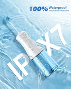 Electric Neti Pot Nasal Irrigation System – 300ml Cordless Sinus Rinse Machine for Adults & Kids, Nose Wash Bottle with 3 Tips for Nasal Care(Sky Blue)