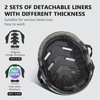 Skateboard Bike Helmet for Adults Women Men Youth Kids (2-3-5-8-14+ Years Boys Girls) - Lightweight Multi-Sport Adjustable Helmets for Bicycle Skateboard Scooter Skate Cycling