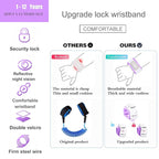 Toddler Harness Walking Leash- Child Anti Lost Wrist Link - Child Safety Harness - Upgrade with Reflective(6.5ft) - for Boys and Girls,Not Easy to Open Without Key (Purple)