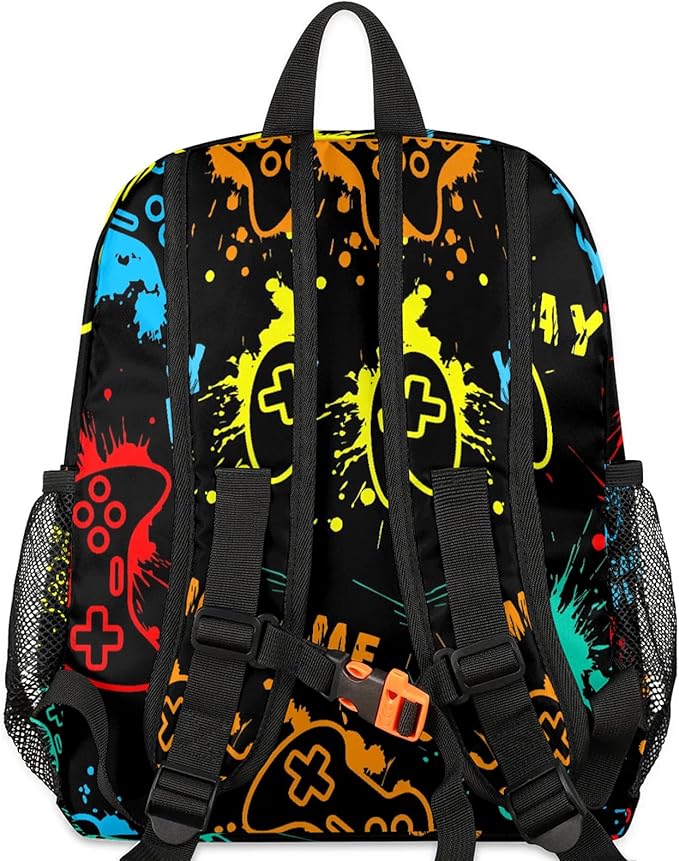 Toddler Backpack for Boys Girls - 12 Inch Video Game Kids Backpacks Preschool Kindergarten Back Pack Lightweight Waterproof Schoolbag Book Bag for School