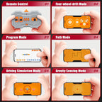 Remote Control Super Car Building Kits, 1835PCS Technique Plated Race Car Building Set for Adults Men Teens - with 5 Fast Motors, Electric Height Adjustment & Drift Spin Wheels