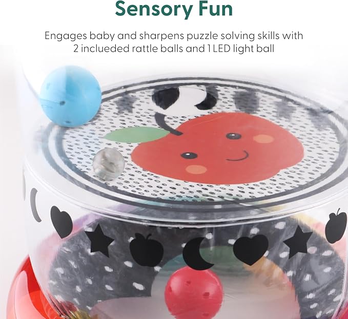 The Peanutshell Inflatable Tummy Time Roller - Crawling Toys for Babies, Soft & Supportive Baby Tummy Time Roller, Water-Friendly Crawling Toys for 6-12 Months - Montessori