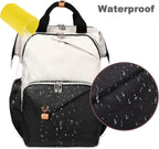 Hap Tim Baby Diaper Bag for Boys Girls, Large Backpack Diaper Bags with Double Compartments, Baby Registry Search Shower Gifts Stuff Newborn Must Haves（7340-BH）