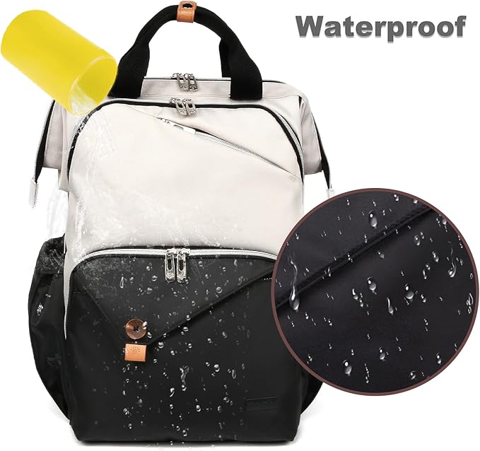 Hap Tim Baby Diaper Bag for Boys Girls, Large Backpack Diaper Bags with Double Compartments, Baby Registry Search Shower Gifts Stuff Newborn Must Haves（7340-BH）