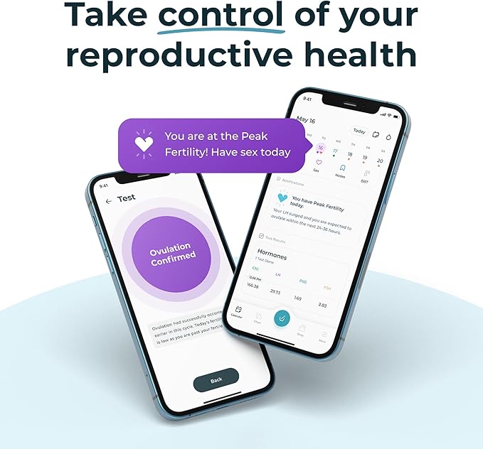 Inito Fertility Monitor & Hormone Tracker for Women | Estrogen, LH, PdG (Urine Metabolite of progesterone), FSH | Track and Confirm Ovulation | Includes 15 Strips (Compatible with iPhone 13 Mini)