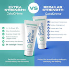 CaboCréme Extra Strength Cabbage Breast Cream - 2X Strength for Engorgement Relief and Breastfeeding Weaning Support - Dry Up Breast Milk - OB-GYN Created & Breastfeeding Mother-Approved - 2 oz