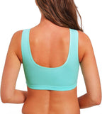 SUIEK 4 Pack Nursing Sleep Bra Maternity Bralette Cotton Breastfeeding Bras