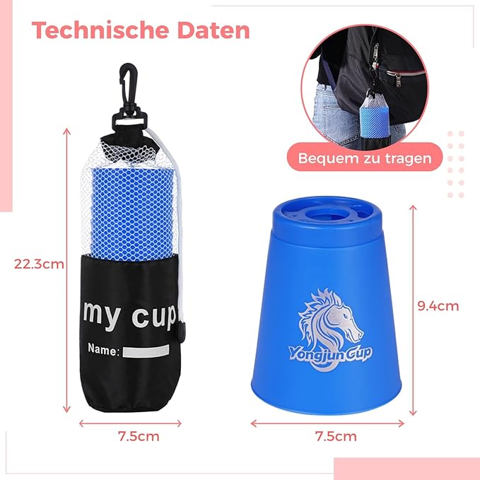 yeesport 48 Pcs Sport Stacking Cups, Sport Training Game for Challenge Competition, Plastic Stacking Cups, Classic Family Game for Kids and Adults, Red+Blue+Green+Orange