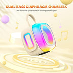 Mini Karaoke Machine for Kids Adults: Portable Bluetooth Speaker with 2 Wireless Mics for Home Party - Singing Karaoke Birthday Gift for Girls Boys 4 5 6 7 8 9 10 11 12+ Years Old Family Party