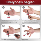 Fidget Beads - Worry Fidget Beads Spin & Bump - Made of Aluminum Alloy - Creates a Bit of Magic for You (UFO-Purple&White)