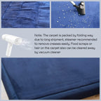 MAXYOYO Baby Play Mat, 1.2" Thick Memory Foam Soft Padded Carpet with Non-Slip Backing, 3x5 ft Japanese Tatami Rug Living Room for Kids, Toddler, Children, Nusery(Navy)