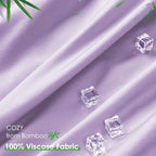 QUEEN ROSE Cooling Pregnancy Pillows, U Shaped Full Body Maternity Pillow for Pregnant Support, Rayon Derived from Bamboo, Buttery Soft, Super Breathable for Hot Sleeper, Purple