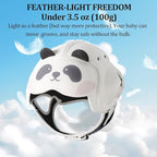 Baby Head Protector Helmet for Crawling and Walking - No Bumps, Soft Safety Peak, Ultra Light, Adjustable - Suitable for Babies 6-24 Months - Panda