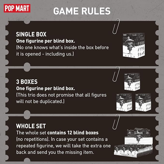 POP MART Hirono Mime Series Figures, 12PCs Hirono Blind Box Figures, Random Design Action Figures Collectible Toys Home Decorations, Holiday Birthday Gifts for Girls and Boys, Whoel Set