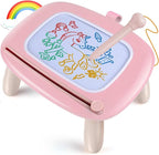 Smasiagon Toddler Toys Age 1-2, Magnetic Drawing Board, Early Learning Doodle Board Writing Painting Sketch Pad, Birthday Christmas Day Gifts for 1 2 3 Year Old (Pink)