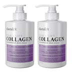 Elastalift Collagen Cream Fragrance Free Body Lotion & Face Moisturizer For Women & Men | Collagen Lotion | Skin Tightening Cream | Skin Firming + Tightening Lotion | Crepey Skin Care Treatment, 2PC