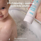 Frida Baby Unscented Fragrance-Free Bubble Bath + Body Wash, Oat & Chamomile Toddler & Baby Body Wash for Sensitive Skin, Dermatologist Tested, Tear-Free, Hypoallergenic, Safe for Skin, 10oz