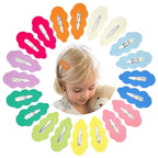 40pcs Candy Colored Snap Hair Clips for Little Girl Non Slip Barrettes Hair Accessories for Baby Girl Teens Toddler Kids