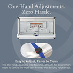 Foundations Horizontal Baby Diaper Changing Station with Recessed Mount, Stainless Steel Shell with Polyethylene Changing Table, Adjustable Safety Belt (100SSC-R)