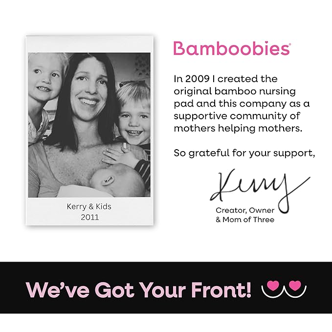 Bamboobies Overnight Nursing Pads, Ultra-Soft Velour, Reusable and Washable for Nightly Use, Leak-Proof Pads for Breastfeeding, 8 Pads