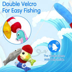 Montessori Toys for 1 Year Old, Cloth Fishing Game for Baby 12 Months with Stacking Cups, Number Counting, Color Sorting, Shape Learning