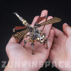 Adult 3D Metal Puzzle, Punk Insect Model Set, 3D Mechanical Insect Building Block Puzzle, Fun DIY Assembly, high-end Men's Gift. (Metal Dragonfly)