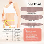 3 in 1 Postpartum Support Recovery Wrap - Belly Band, After Birth Brace, Slimming Girdles, Body Shaper Waist Shapewear, Post Surgery Pregnancy Support Band (Dusty Plum, M/L)