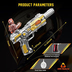 Light Up Toy Gun with Sound Effects & Spray for Ages 3, 4, 5, 6, 7+ Boys - Unique Barrel Telescopic Action - Ideal Halloween Christmas Birthday Gift for Toddlers Kids (Batteries Not Included)