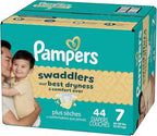 Pampers Baby Diapers - Swaddlers - Size 7, 44 Count, Ultra Absorbent Disposable Infant Diaper