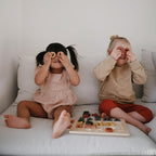 mushie Wooden Alphabet Puzzle | for Kids 3 Years+ | Preschool Educational & Toddler Montessori Toys (26 pcs)