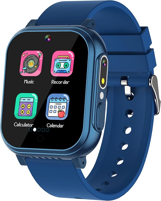 Upgrade Kids Smart Watch for Kids with 32 Puzzle Games HD Camera Video MP3 Player Audio Book Pedometer Flashlight 12/24 hr Kids Watches Gift for 4-12 Year Old Boys Toys for Kids