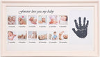 Lucky Tree Infant/Baby Keepsake Frames: Capture 12 Newborn Handprints in Photos