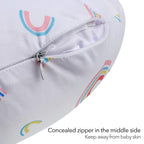 Plushii Nursing Pillow, Breathable Nursing Pillows for Breastfeeding, Breast Feeding Pillows for Mom, Breastfeeding Pillows for Bottle Feeding, Tummy Time, Sitting Support - Rainbow World