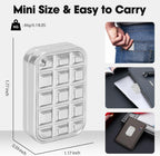 Fidget Slider for Adults - Brick Slider Metal Fidget Toys, Anxiety/ADHD/Annoy Relieving EDC Metal Fidget, Stress Reducing Toy - Gift for Adults & Teen (Silver)