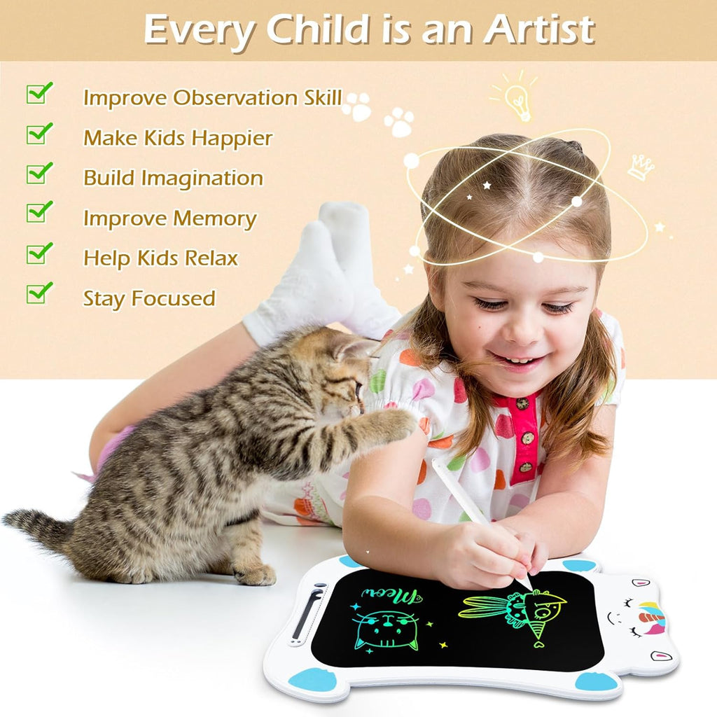 Jasonwell LCD Writing Tablet Kids - Drawing Pad Doodle Board for Kids Toddlers Drawing Toy Educational Learning Toys Christmas Birthday Gift 2 3 4 5 6 7 8 Year Old Girls Boys (Dino&Unicorn)