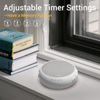 Sleep Sound Machine White Noise Machine with 32 Calming Sounds 36 Volume Levels Pink Brown Noise Machine for Baby Kid Adult with 4 Timer Noise Canceling Machine for Office Privacy (U-White)