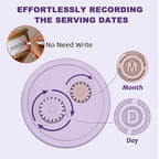 Silicone Baby Food Containers with Date-Tracking Lids, 6-Pack Reusable Snack Containers Food Storage Jars for Infants, Microwave, Dishwasher & Freezer Safe, 3 Sizes