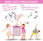 Just Smarty Interactive Alphabet Wall Chart | Talking ABCs & 123s Music Poster | Learning Toys for Toddlers 1-3 | Best Gift for Toddler Girl Ages 1 2 3 4 5 | Learning Posters for Toddlers 2-4 Years