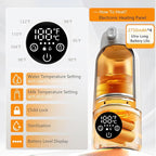 Portable Bottle Warmer & Travel Bottle Warmer - 17oz Large Capacity Fast Heating for Breastmilk/Formula, Dual Mode for Milk/Water, Perfect for Car Journeys & Outdoor Use