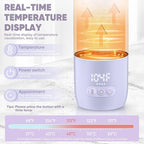 Portable Bottle Warmer for Travel,Portable Milk Warmer for Baby-12oz Ceramic Heater Heating,Fast Charging & Cordless Portable Baby Bottle Warmer -Dual Heating Modes for Breast Milk & Water,Purple
