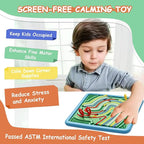 Sensory Activity Board for Kids & Adults:Double-Sided Stress Relif Sensory Board Toys with 40 Strings & Storage Bag | Quiet Fidget Board for ADHD & Autism Boys Girls Ages 3 4 5 6 7 8 9 10（2PCS