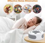 White Noise Machine Sleep Helper Sound Relaxation Machine Sleep Therapy Sound Machine with 27 Unique Natural Sounds, Sleep Disorders Noise Cancelling for Home, Office, Spa, Yoga, Kids