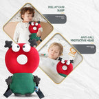 Baby Head Protector,Adjustable Baby Head Protection Backpack (Red Weirdo)