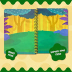 Stick4Ever Jelly Sticker Book - for Kids - Waterproof, Easy to Clean Jelly Stickers - Busy Book for Toddlers with 50 Pcs of Jelly Stickers (Dinosaurs)