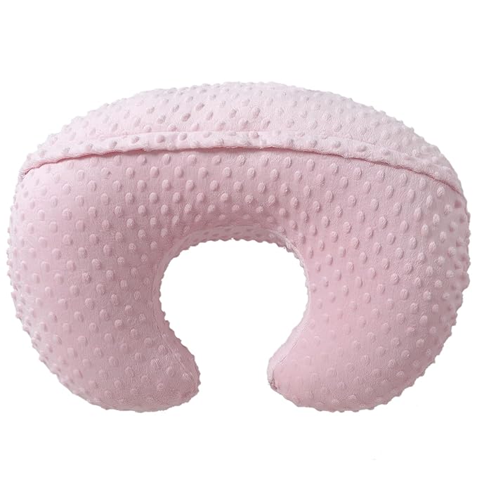 Baby Nursing Pillow and Body Positioner with Premium Slipcover for Breastfeeding for Baby Boys and Girls, Feeding Pillow with Breathable Comfortable Pillowcase (Blushing Bride)