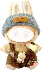 Clothes for LA BUBU 17cm Doll (NO Doll),Outfit for LA BUBU,Dress and Hairpin Set for LABUBU Dress Up,Accessories for LA BUBU