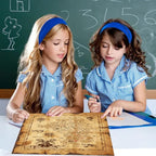 Pirate Monocular Telescope with Treasure Map Pocket Compass - Collapsible Spyglass for Party Accessory Set